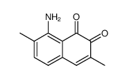 1,2-Naphthalenedione, 8-amino-3,7-dimethyl- (9CI)结构式