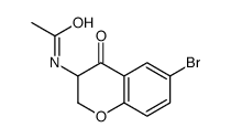 N-(6-bromo-4-oxo-2,3-dihydrochromen-3-yl)acetamide Structure