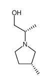 1-Pyrrolidineethanol,beta,3-dimethyl-,(betaS,3R)-(9CI) structure