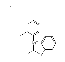 methyl-bis(2-methylphenyl)-propan-2-ylarsanium,iodide Structure