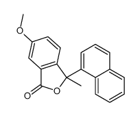 6-methoxy-3-methyl-3-naphthalen-1-yl-2-benzofuran-1-one Structure