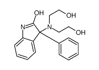 3-[bis(2-hydroxyethyl)amino]-3-phenyl-1H-indol-2-one结构式