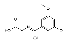 (3,5-DIMETHOXY-BENZOYLAMINO)-ACETIC ACID结构式