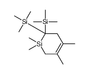 trimethyl-(1,1,3,4-tetramethyl-6-trimethylsilyl-2,5-dihydrosilin-6-yl)silane Structure