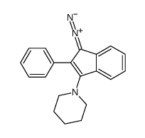 1-(3-diazo-2-phenylinden-1-yl)piperidine结构式