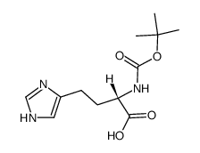 2-tert-butoxycarbonylamino-4-(1(3)H-imidazol-4-yl)-butyric acid Structure