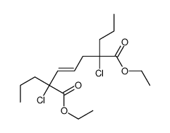 diethyl 2,6-dichloro-2,6-dipropylhept-3-enedioate结构式