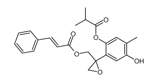 10-Cinnamoyloxy-8,9-epoxy-6-hydroxythymol-isobutyrat Structure