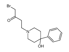 1-bromo-4-(4-hydroxy-4-phenylpiperidin-1-yl)butan-2-one Structure