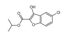 propan-2-yl 5-chloro-3-hydroxy-1-benzofuran-2-carboxylate结构式