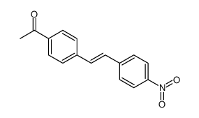 1-[4-[2-(4-nitrophenyl)ethenyl]phenyl]ethanone Structure