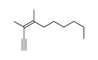 3,4-dimethyldec-3-en-1-yne Structure