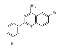 6-bromo-2-(3-bromophenyl)quinazolin-4-amine Structure