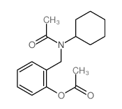 Acetamide,N-[[2-(acetyloxy)phenyl]methyl]-N-cyclohexyl- Structure