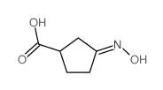 Cyclopentanecarboxylicacid, 3-(hydroxyimino)- Structure