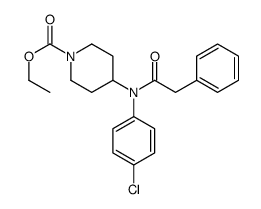 ethyl 4-(4-chloro-N-(2-phenylacetyl)anilino)piperidine-1-carboxylate Structure