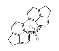 5-nitro-6-(6-nitro-1,2-dihydroacenaphthylen-5-yl)-1,2-dihydroacenaphthylene结构式