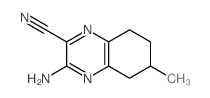 2-Quinoxalinecarbonitrile,3-amino-5,6,7,8-tetrahydro-6-methyl-结构式