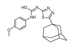 1-[5-(1-adamantyl)-1,3,4-thiadiazol-2-yl]-3-(4-methoxyphenyl)urea结构式