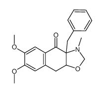 3a-benzyl-6,7-dimethoxy-3-methyl-3,3a,9,9a-tetrahydro-2H-naphtho[2,3-d]isoxazol-4-one Structure