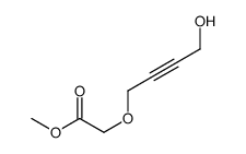 methyl 2-(4-hydroxybut-2-ynoxy)acetate Structure