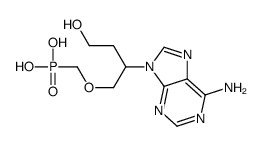 [2-(6-aminopurin-9-yl)-4-hydroxybutoxy]methylphosphonic acid结构式