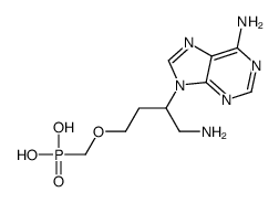 [4-amino-3-(6-aminopurin-9-yl)butoxy]methylphosphonic acid Structure