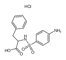 N-sulfanilyl-phenylalanine , hydrochloride结构式