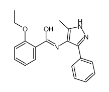 2-ethoxy-N-(5-methyl-3-phenyl-1H-pyrazol-4-yl)benzamide Structure