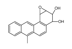 r-4,t-3-Dihydroxy-t-1,2-epoxy-7-methyl-1,2,3,4-tetrahydrobenz(a)anthracene Structure