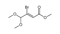 Methyl (Z)-3-bromo-4,4-dimethoxy-2-butenoate结构式