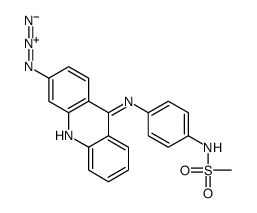 N-[4-[(3-azidoacridin-9-yl)amino]phenyl]methanesulfonamide结构式