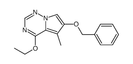 4-ethoxy-5-methyl-6-phenylmethoxypyrrolo[2,1-f][1,2,4]triazine结构式