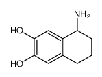 5-amino-5,6,7,8-tetrahydronaphthalene-2,3-diol结构式