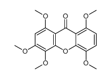 1,3,4,5,8-pentamethoxyxanthen-9-one Structure