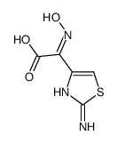 (2E)-(2-Amino-1,3-thiazol-4-yl)(hydroxyimino)acetic acid Structure