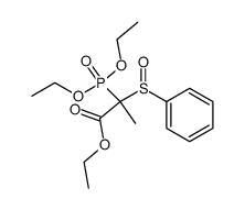 ethyl 2-(diethoxyphosphoryl)-2-(phenylsulfinyl)propanoate结构式
