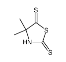 2,3,4,5-tetrahydro-4,4-dimethyl-1,3-thiazole-2,5-dithione结构式