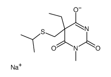 5-Ethyl-5-(isopropylthiomethyl)-1-methyl-2-sodiooxy-4,6(1H,5H)-pyrimidinedione structure