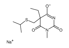 5-Ethyl-5-(isopropylthiomethyl)-1-methyl-2-sodiooxy-4,6(1H,5H)-pyrimidinedione picture