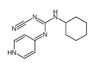 2-Cyano-1-cyclohexyl-3-(4-pyridyl)guanidine结构式