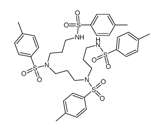 N,N'-bis<3-(tosylamino)propyl>-N,N'-ditosyl-1,3-propanediamine结构式