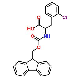 FMOC-2-CHLORO-DL-PHENYLALANINE结构式