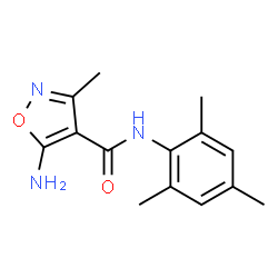 4-Isoxazolecarboxamide,5-amino-3-methyl-N-(2,4,6-trimethylphenyl)-(9CI) structure