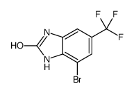 2H-Benzimidazol-2-one, 4-bromo-1,3-dihydro-6-(trifluoromethyl)- Structure