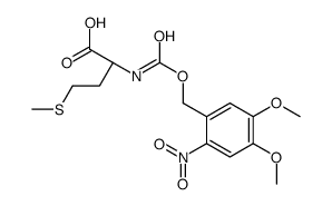 (2R)-2-[(4,5-dimethoxy-2-nitrophenyl)methoxycarbonylamino]-4-methylsulfanylbutanoic acid结构式