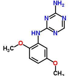 N-(2,5-Dimethoxyphenyl)-1,3,5-triazine-2,4-diamine Structure