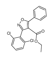 ethyl 3-(2,6-dichlorophenyl)-5-phenylisoxazole-4-carboxylate Structure