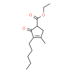 ethyl 4-methyl-2-oxo-3-pentylcyclopent-3-enecarboxylate Structure