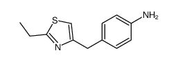 Benzenamine, 4-[(2-ethyl-4-thiazolyl)methyl]- (9CI)结构式